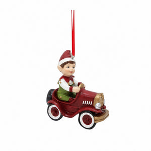 Elf with ribbon 12 cm tall