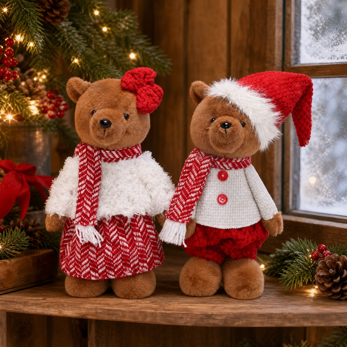 Christmas teddy bear 61 cm tall