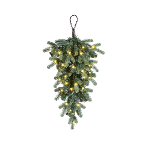Bergen Hanging Fir Decoration with 30 LED Lights