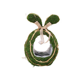 Decorative Egg-Shaped Bowl with Rabbit Ears