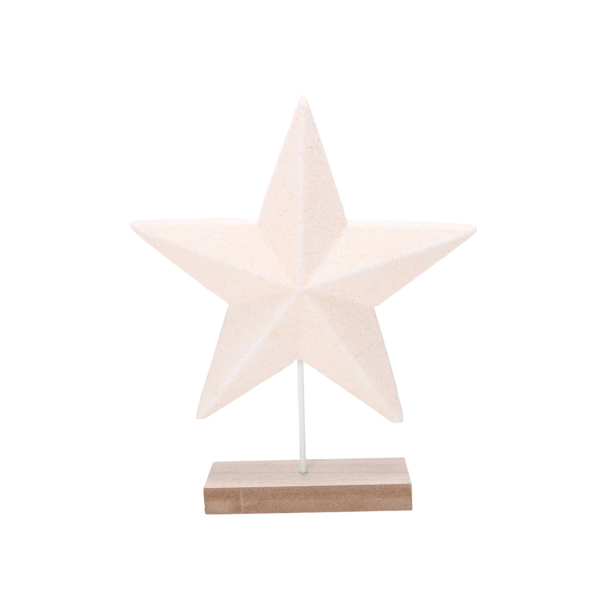 Tabletop star on base for decoration