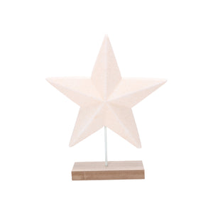 Tabletop star on base for decoration
