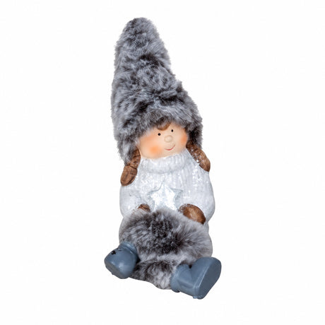 Winter children with soft hanging legs and hats