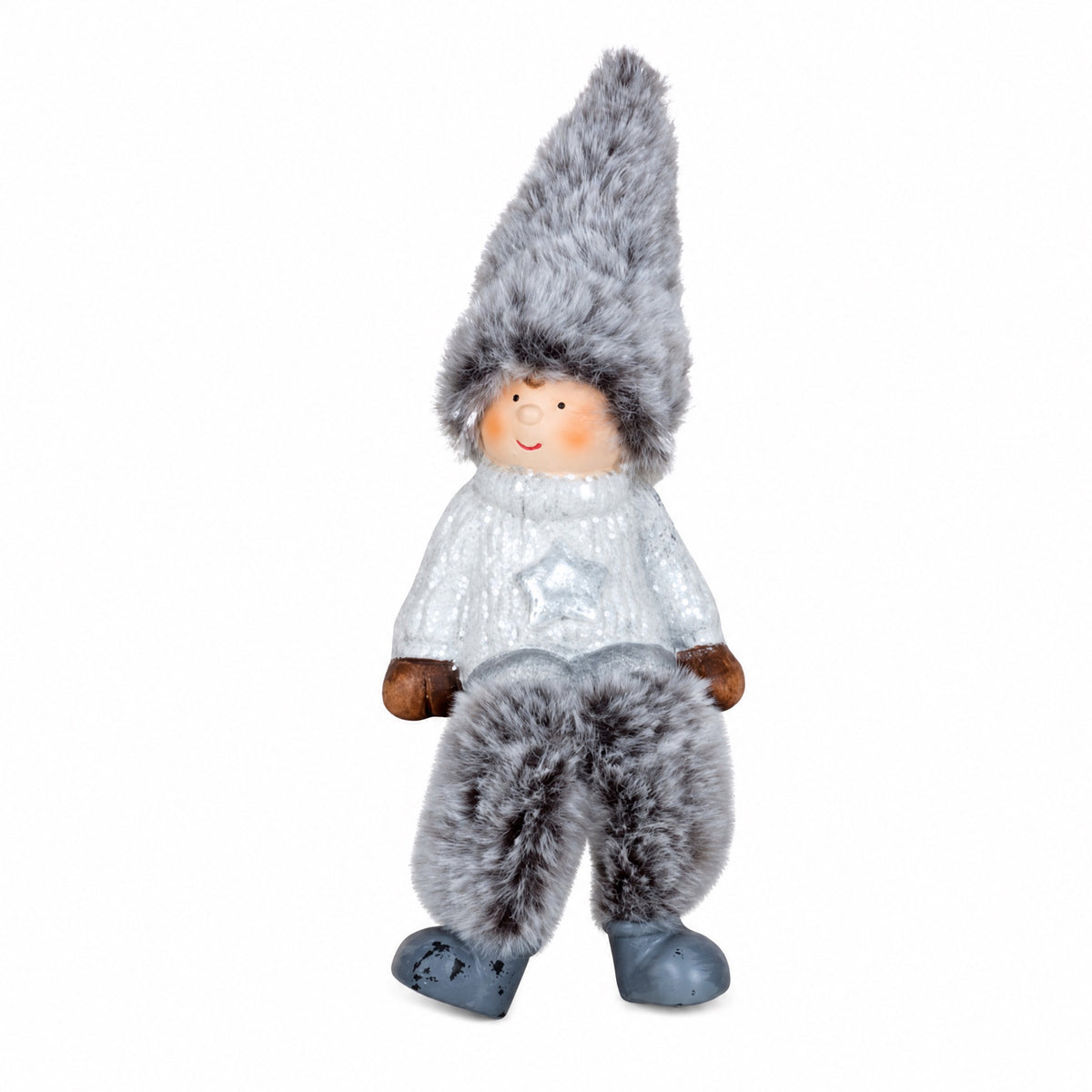 Winter children with soft hanging legs and hats