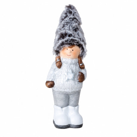 Winter children with soft hats