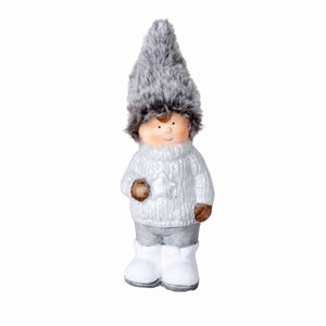 Winter children with soft hats
