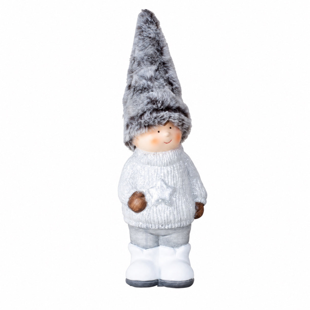 Winter children with soft hats
