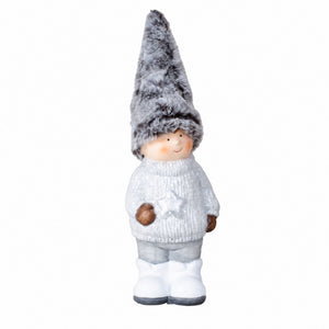 Winter children with soft hats