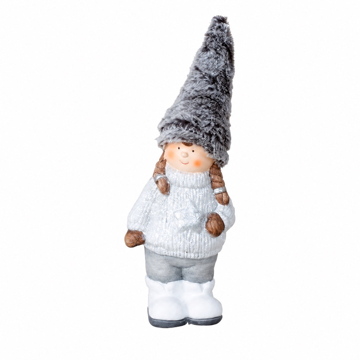 Winter children with soft hats