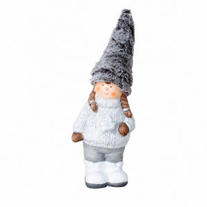 Winter children with soft hats