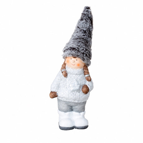 Winter children with soft hats