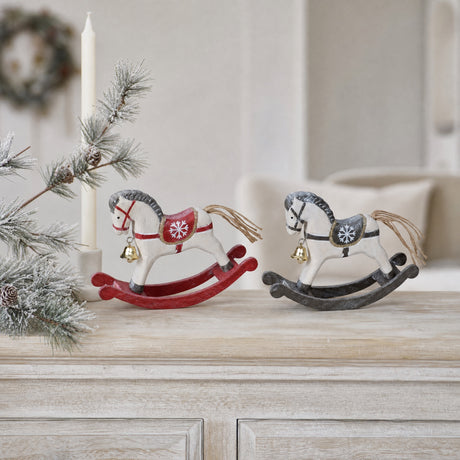 Small wooden rocking horse