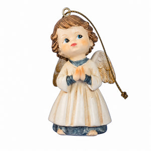 Hanging angel with gold wings