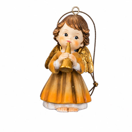 Hanging angel with gold wings