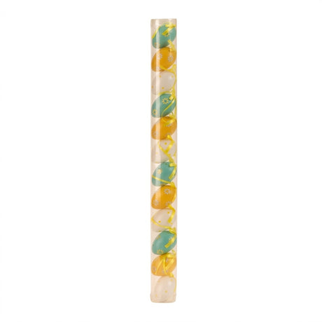 Plastic Easter eggs in tubes