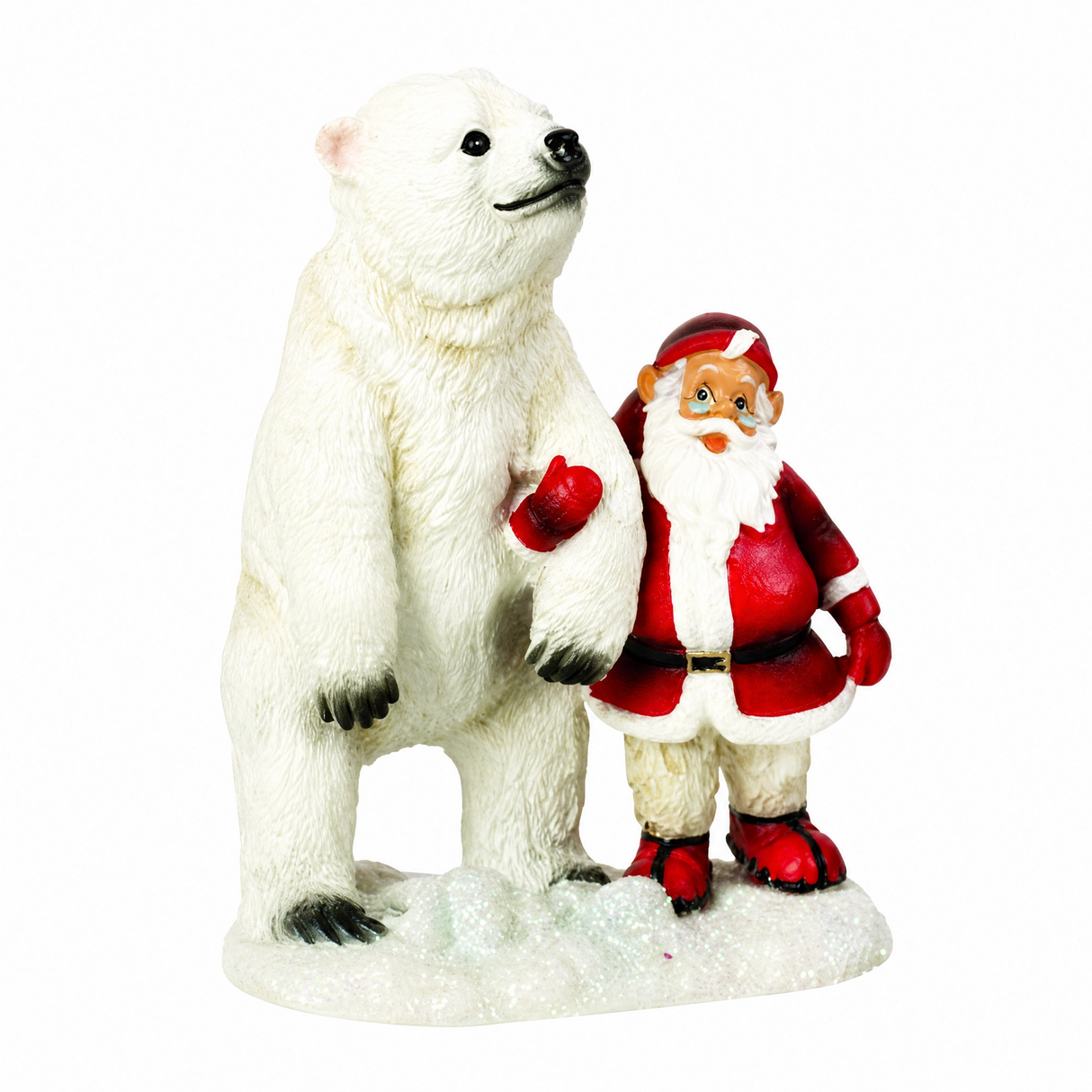 Santa Claus with polar bear