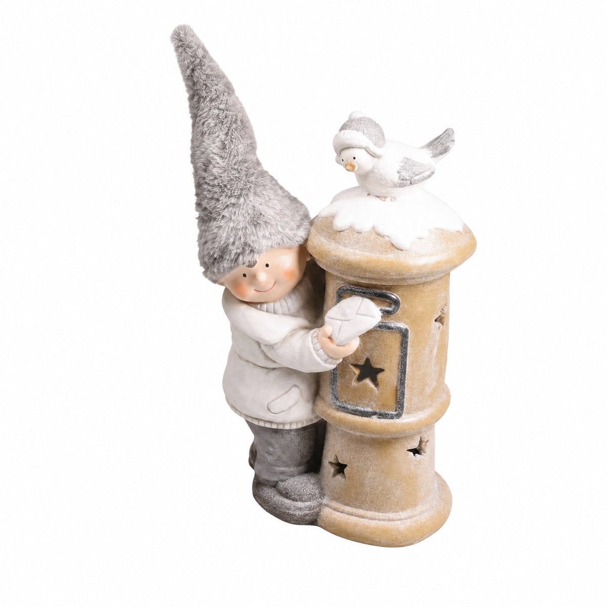 Winter children with mailboxes