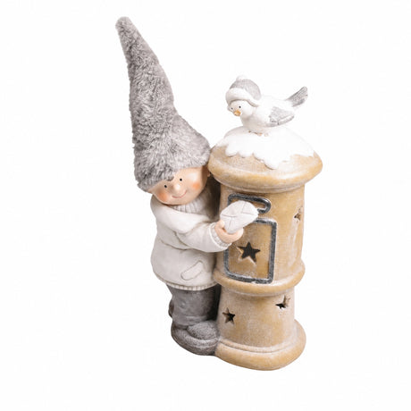 Winter children with mailboxes
