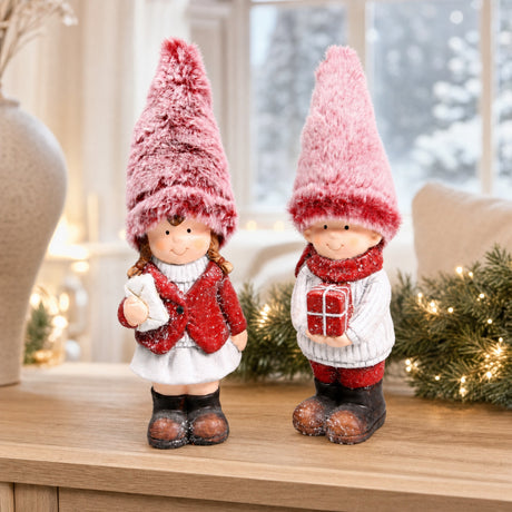 Standing winter children