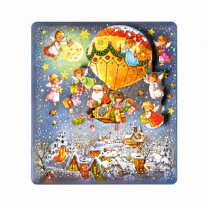 Christmas calendar with glitter