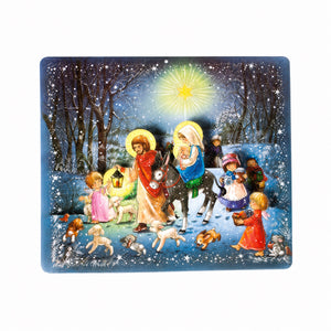 Christmas calendar with glitter