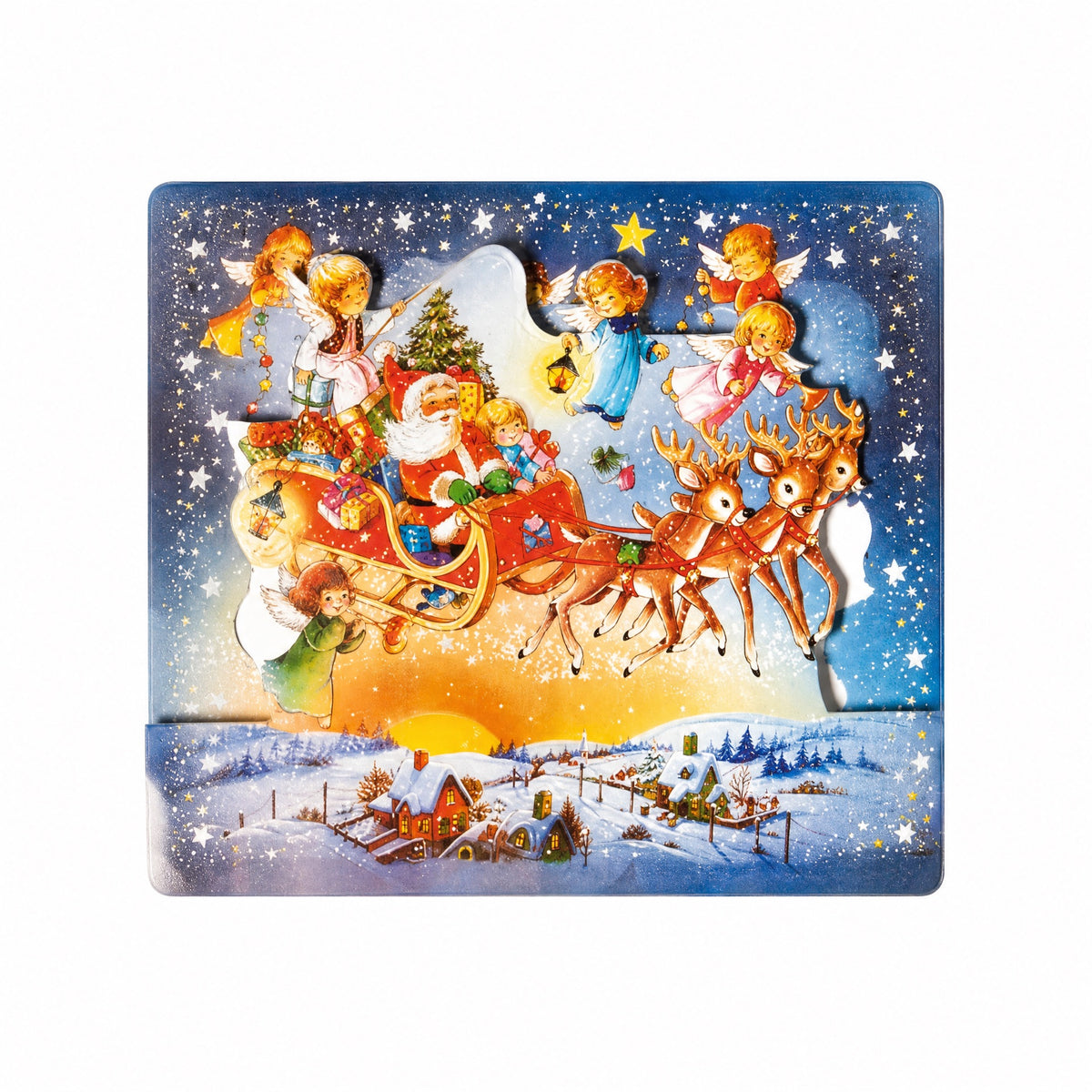 Christmas calendar with glitter