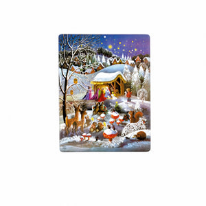 Christmas calendar with baby Jesus