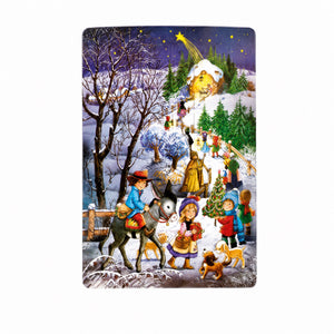 Christmas calendar with baby Jesus