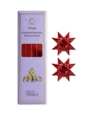 15 mm metallic red star strips from Juel & Brandt