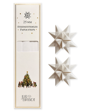 25 mm white star streamers from Juel & Brandt
