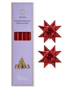 Star strips in metallic red, 25 mm from Juel & Brandt
