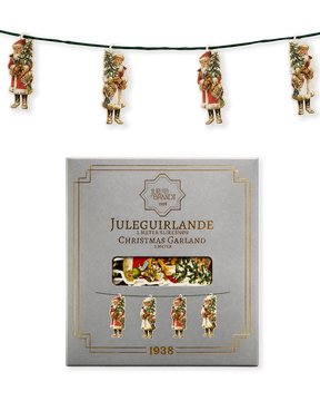 Garland with vintage Santa figurines from Juel & Brandt
