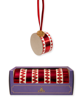 Paper drums with red ribbon from Juel & Brandt