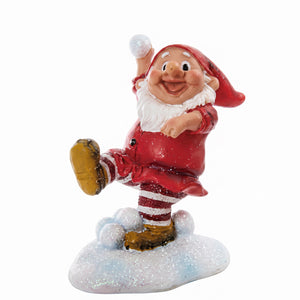 Forest elf in a snowball fight