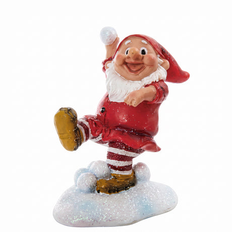 Forest elf in a snowball fight