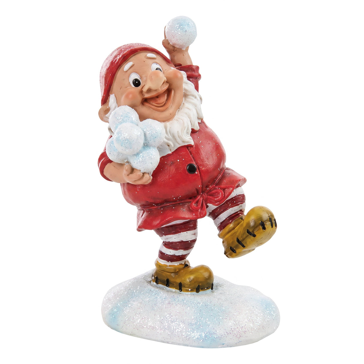 Forest elf in a snowball fight