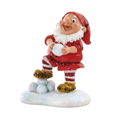 Forest elf in a snowball fight