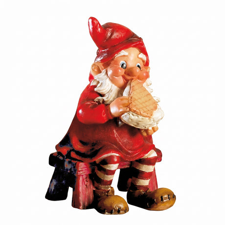 Forest gnome eating ice cream