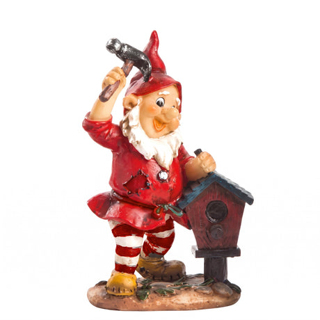 Forest gnome working in the forest