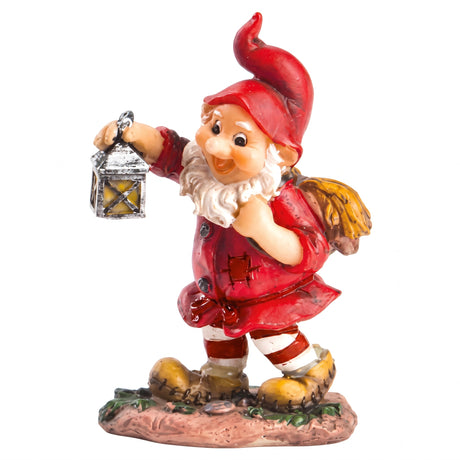 Forest gnome working in the forest