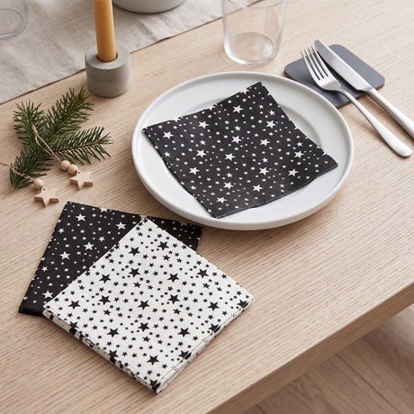 New Year napkins with stars