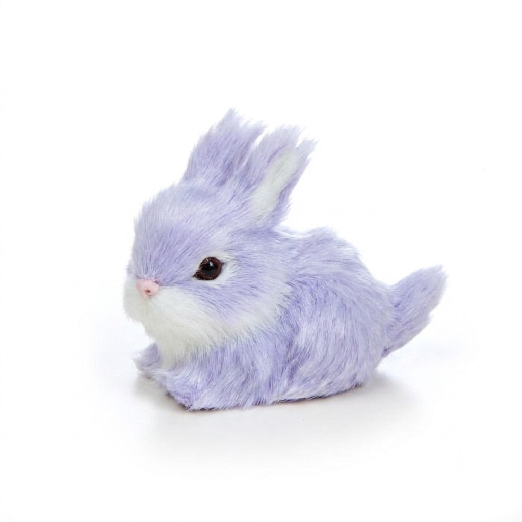 Rabbit with faux fur pastel