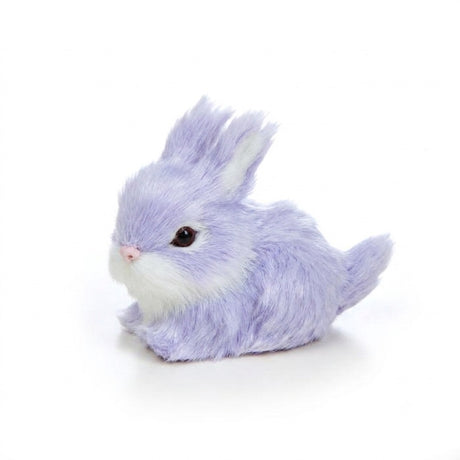 Rabbit with faux fur pastel