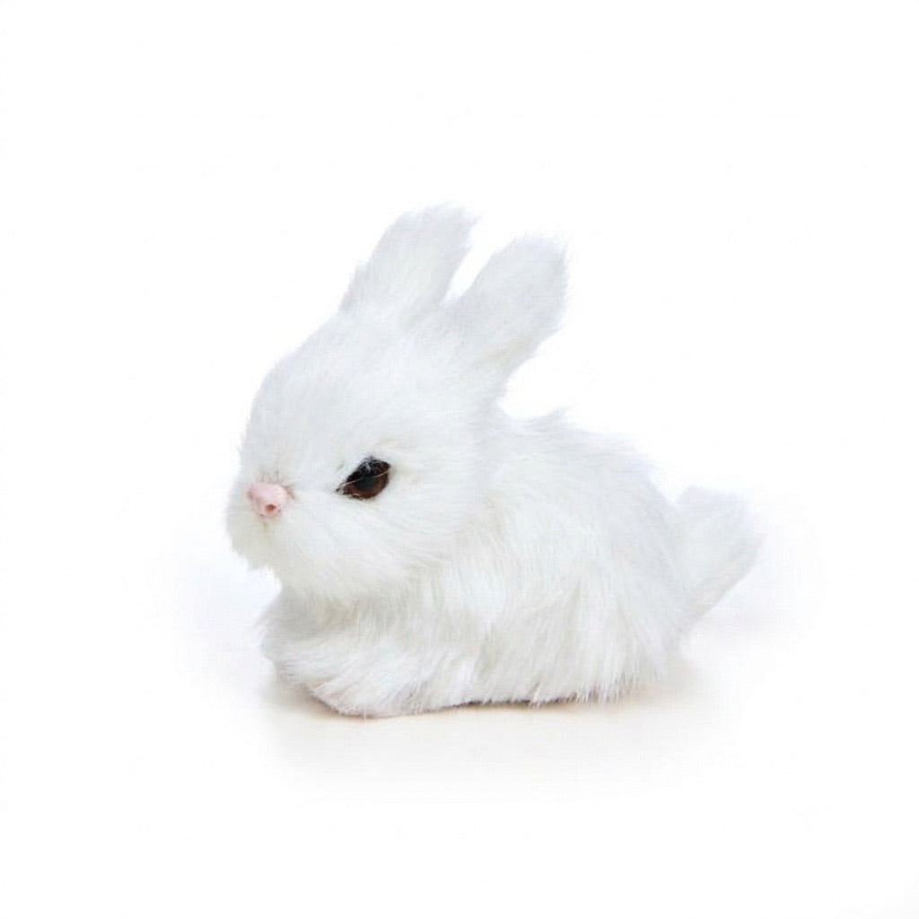 Rabbit with faux fur pastel