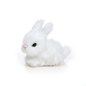 Rabbit with faux fur pastel