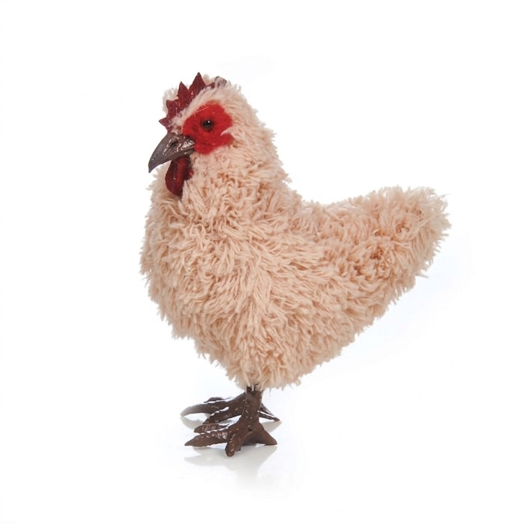 Hen with plush