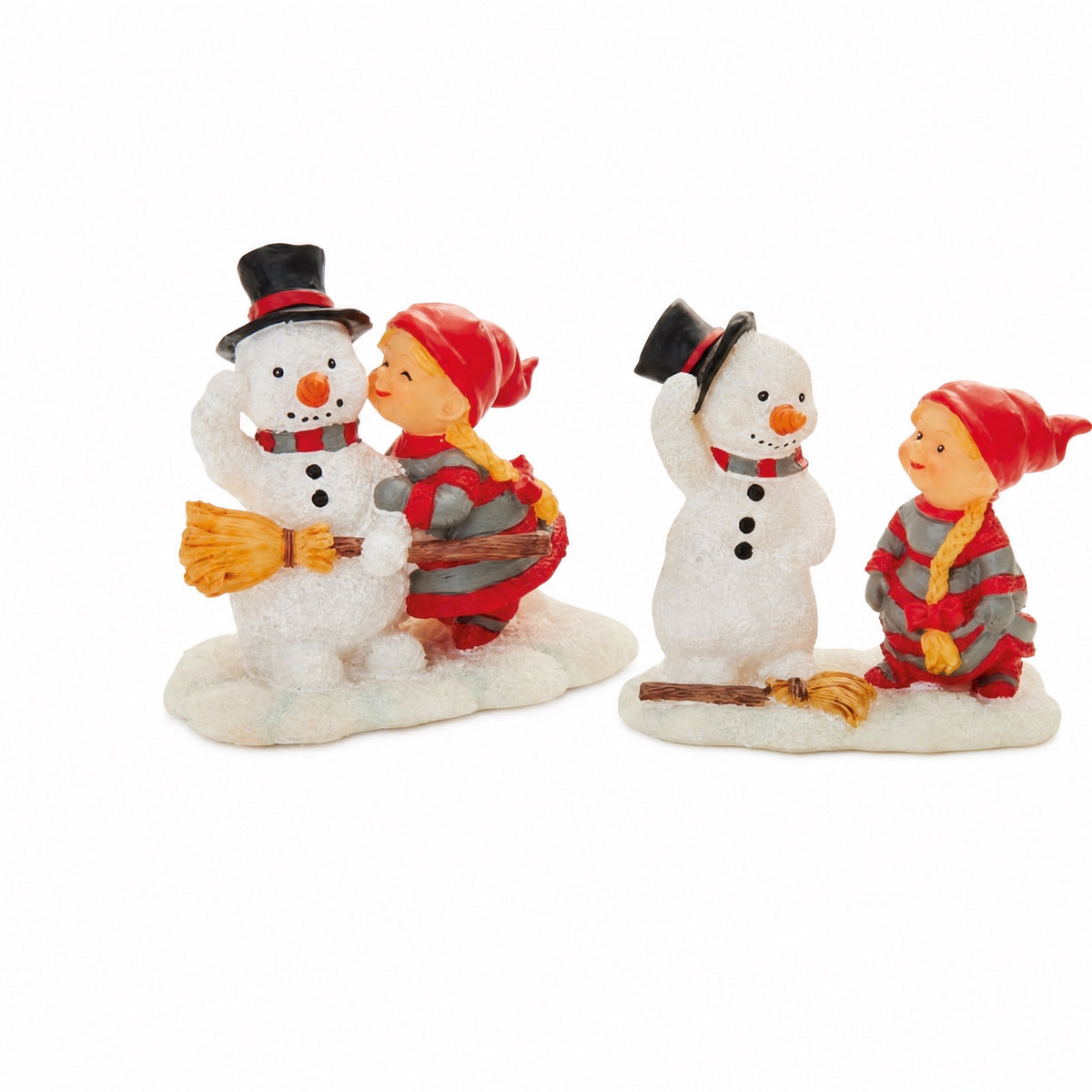 BABY ELF WITH SNOWMAN