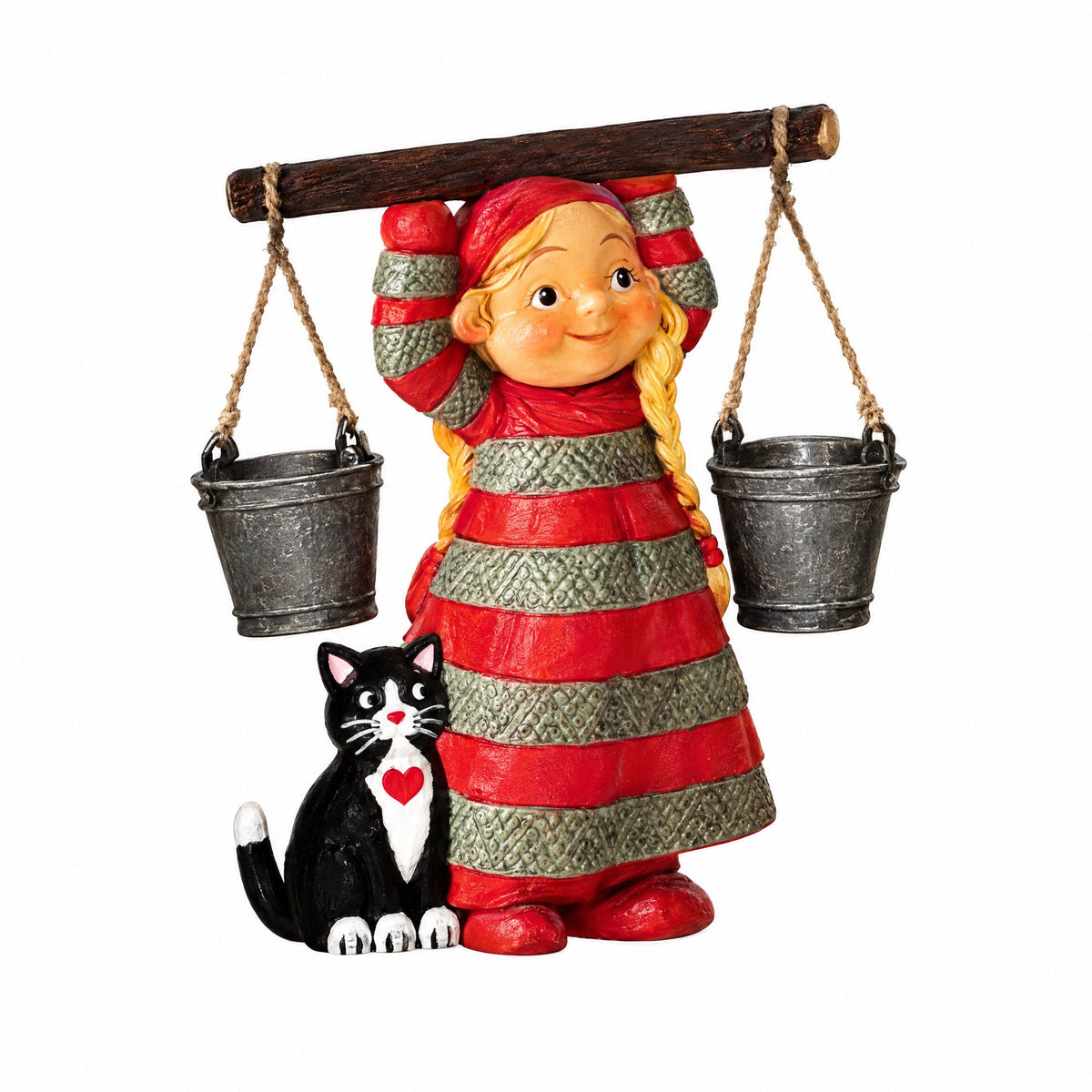 Baby Santa works on the farm