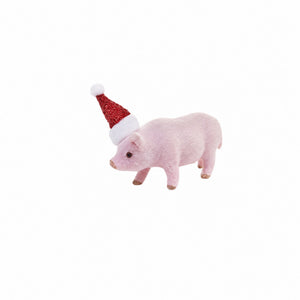 Pink Christmas piglet