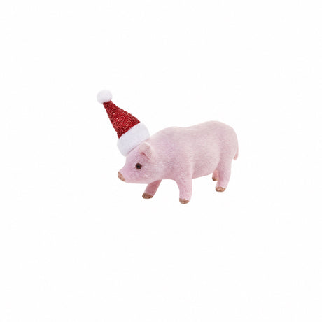 Pink Christmas piglet